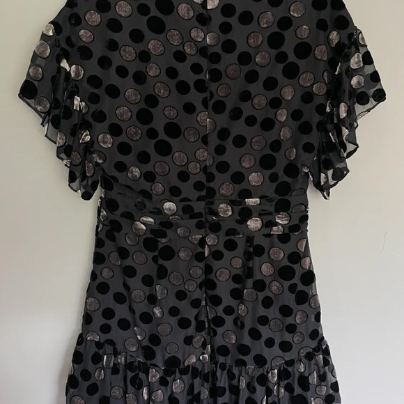 Mini Velvet M Dot V-neck Converts To Low Cut Deep Plunge Party Dress Holiday - Picture 9 of 13